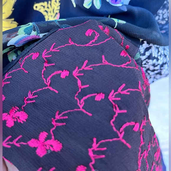 Vintage Y2K Sacred Threads Patchwork Bohemian Hippie Maxi Skirt S/M - Picture 11 of 17